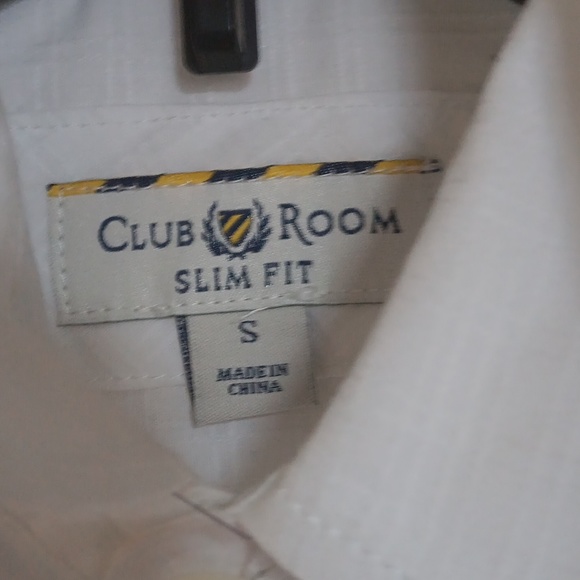 All cotton men's shirt white,EUC - Picture 4 of 9